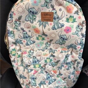 Loungefly Disney Stitch Backpack - Cream and Blue